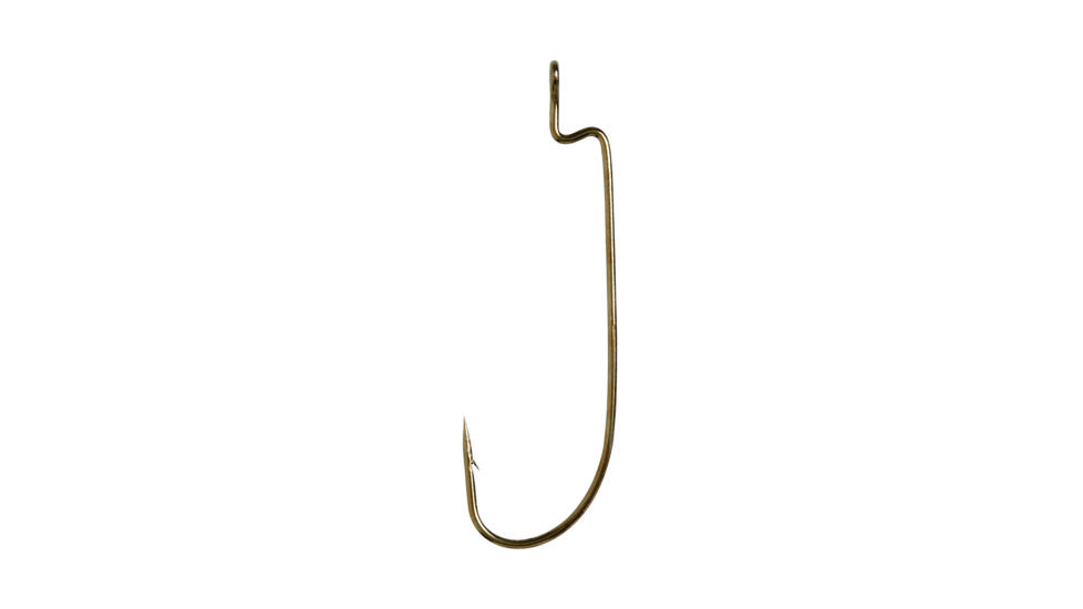 Lazer Sharp Z-Bend Worm Hook,Southern Sprout,Light Wire,Bronze,G-Pack Hooks L095JLG-1