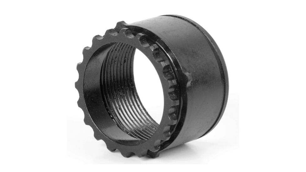 LBE Unlimited AR 308 Barrel Nut, Black, LBARBNT308