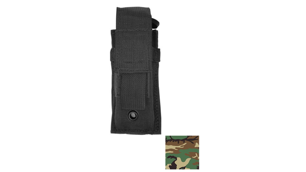 LBT Single 9mm Pouch, Woodland, LBT-9012A WOODLAND