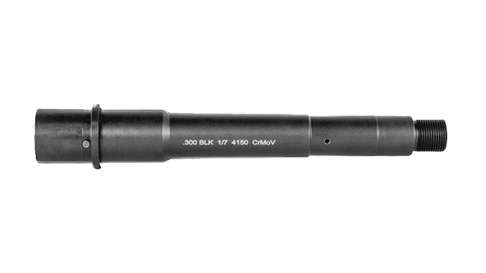 Lead &amp; Steel AR-15 .300 AAC Blackout Threaded AR Barrel, 5in, Medium, Micro Length, 1-5 Twist, 5/8x24, Nitride, Black, 103255