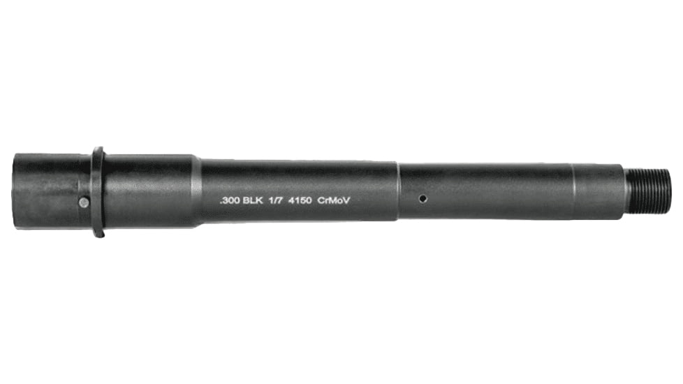 Lead &amp; Steel AR-15 .300 AAC Blackout Threaded AR Barrel, 8in, Medium, Pistol Length, 1-7 Twist, 5/8x24, Nitride, Black, 103256