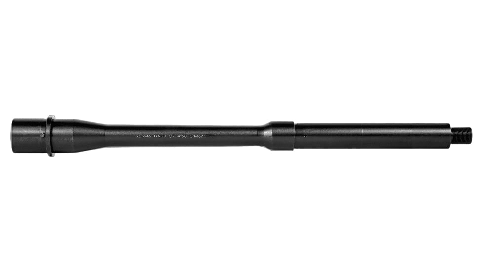 Lead &amp; Steel AR-15 5.56mm Threaded AR Barrel, 12.5in, Government, Carbine Length, 1-7 Twist, 1/2x28, Nitride, Black, 103253
