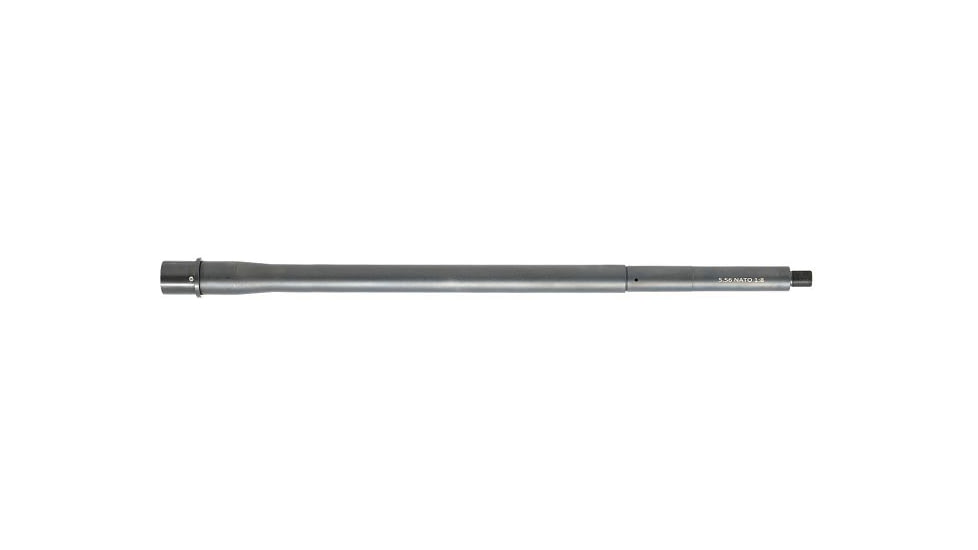 Lead &amp; Steel AR-15 5.56mm Threaded AR Barrel, 18in, Government, Rifle Length, 1-7 Twist, 1/2x28, Nitride, Black, 103254