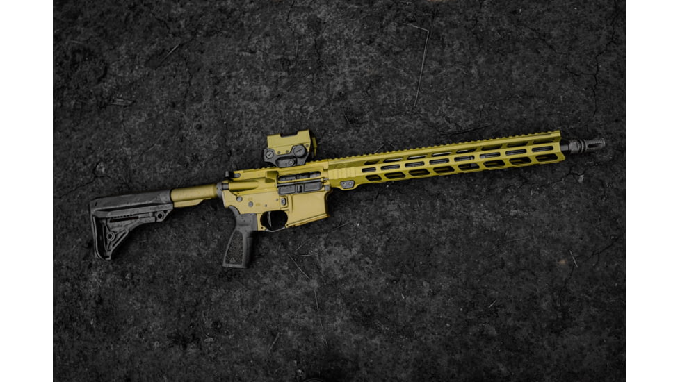 Lead &amp; Steel JAG Ar15/M16 Free Float Handguard, Olive, JAG-HG-15-ODG