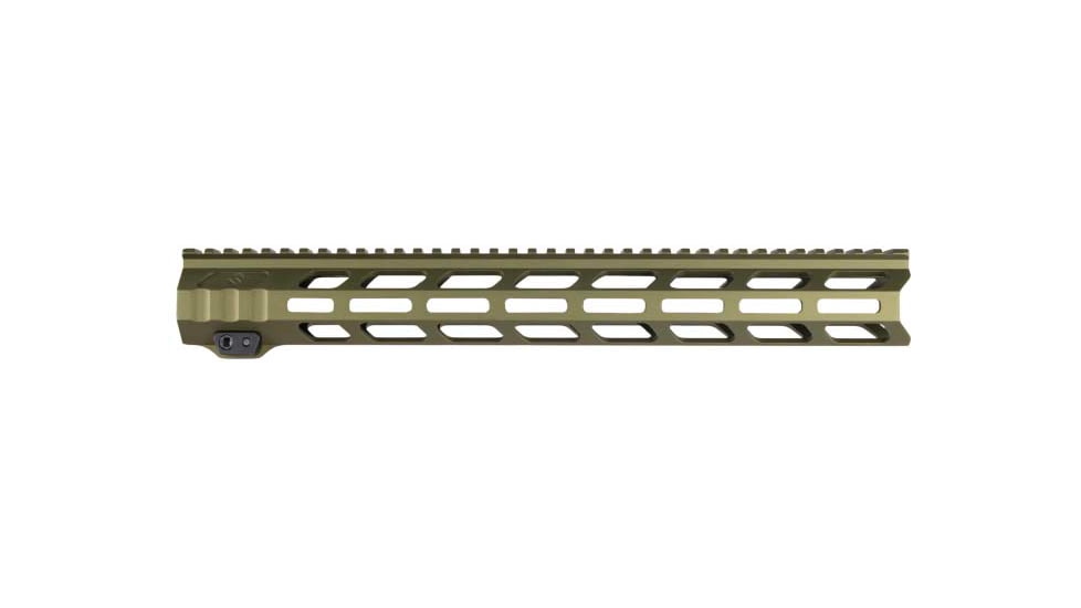 Lead &amp; Steel JAG Ar15/M16 Free Float Handguard, Olive, JAG-HG-15-ODG