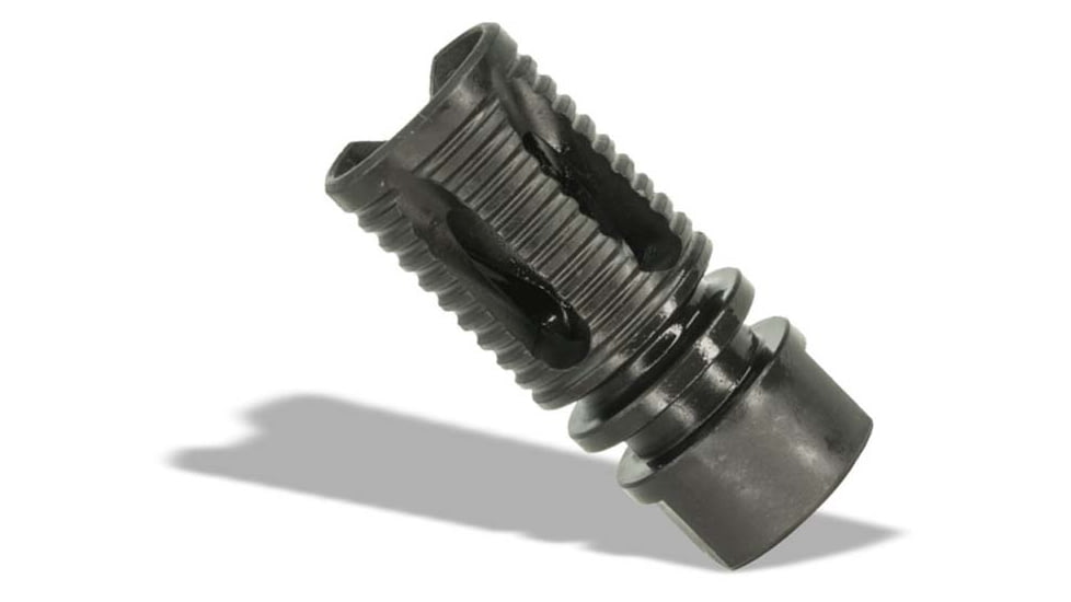Lead &amp; Steel SAW Style Flash Suppressor, .30 Carbine, 1/2x28, Phosphate, Black, 122223