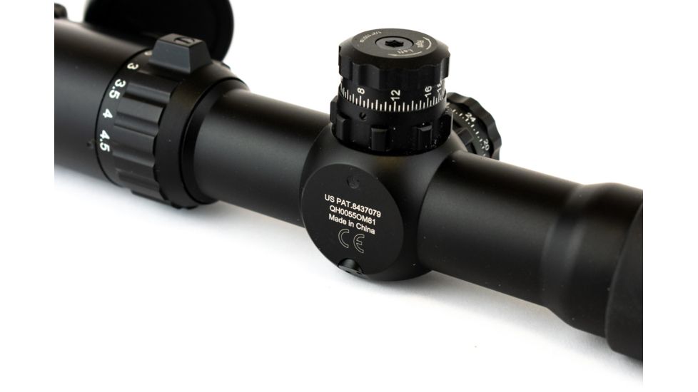 Leapers 30mm 1-4.5x28 Circle Dot CQB Rifle Scope w/Glass IE Reticle and Lever Lock QD Rings SCP3-145IECDQ