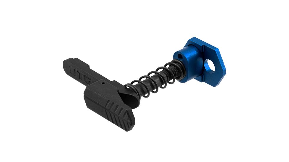 Leapers Ambidextrous Extended Magazine Release for AR15, Matte Blue TLT-TKSMRB