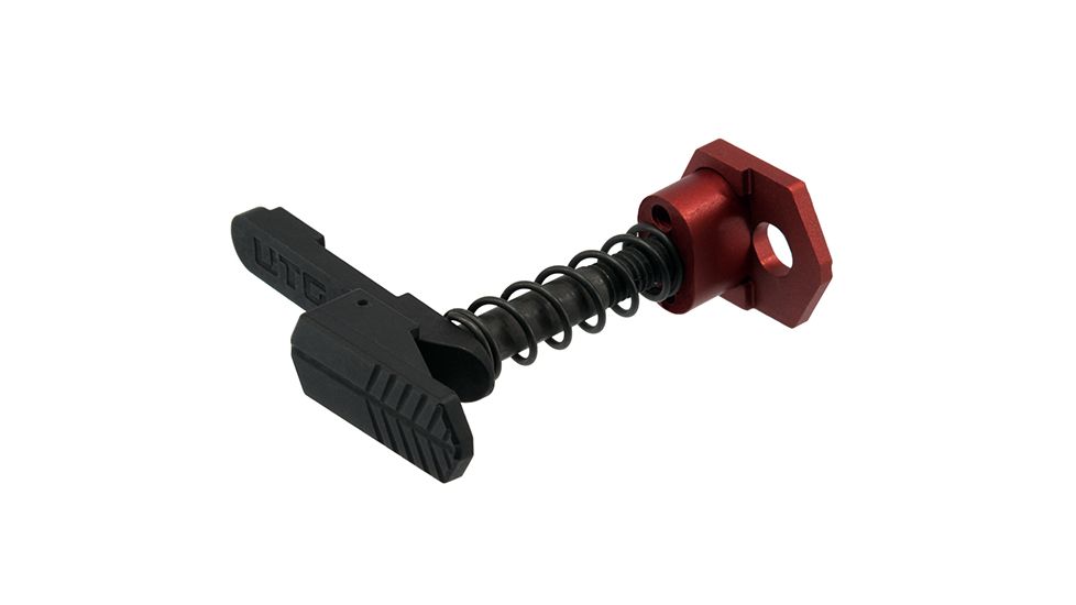 Leapers Ambidextrous Extended Magazine Release for AR15, Matte Red TLT-TKSMRR