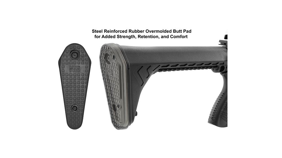 Leapers AR15 Ops Ready S5 Fixed Stock Only, Black RBUS5BMS