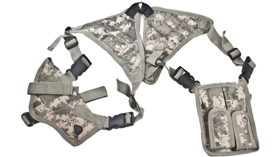 Leapers Deluxe Universal Horizontal Shoulder Holster, Army Digital Camo PVC-H170R