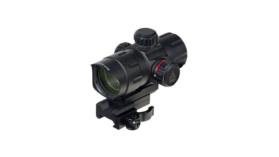 Leapers UTG ITA Red/Green T-Dot with QD Mount, Riser Adaptor, Black, 4.2in SCP-DS3840TDQ