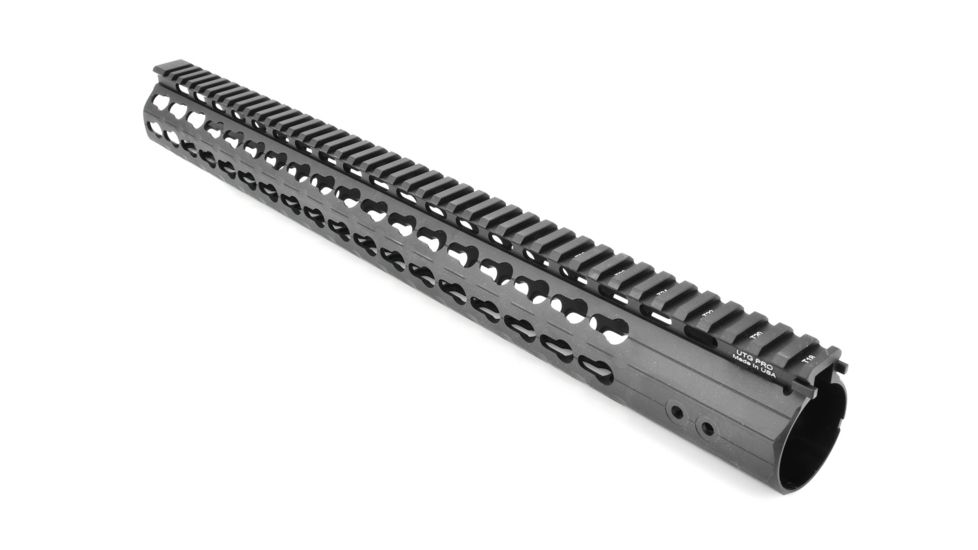 USED Leapers Keymod Compat. M and P10 17 in Super Slim Free Float Rail Handguard, Black MTU038SSKC, EDEMO3, Used, Condition Like New, Inspect and Rebox