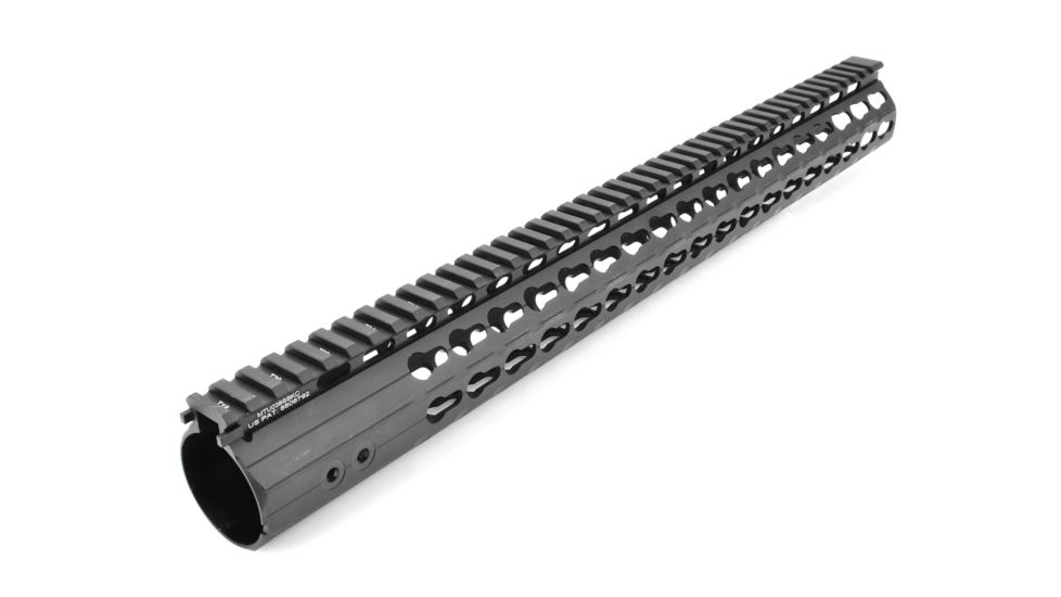 USED Leapers Keymod Compat. M and P10 17 in Super Slim Free Float Rail Handguard, Black MTU038SSKC, EDEMO3, Used, Condition Like New, Inspect and Rebox