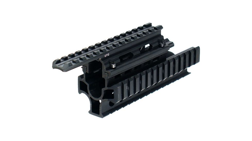 Leapers UTG Model 47 2-Piece Tactical Quad Rail Interlocking System with Quick Fit Features MNT-T478S