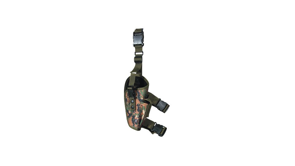Leapers New Gen Elite Tactical Leg Holster Right Hand Woodland Digital Camo Pvc H168e