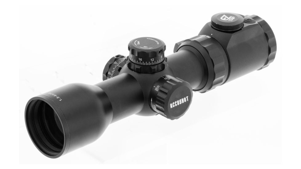 Leapers OP3 1.5-6X36 Crossbow Scope, AO, RGB, 130 Hunter BDC, Black OP3-G1563CRWQ
