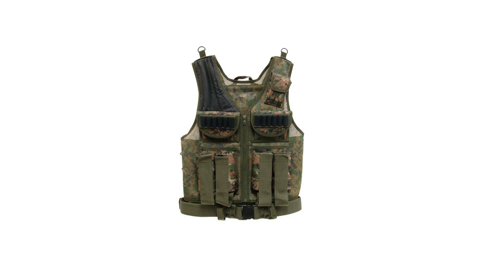 Leapers UTG Sport Deluxe Multifunctional Tactical/Scenario Vest Woodland Digital