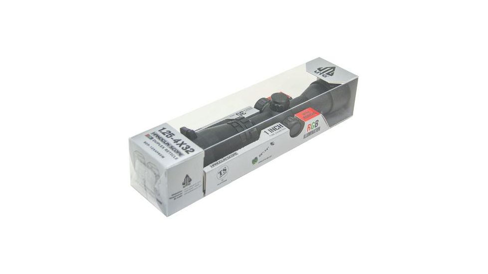 Leapers UTG 1.25-4X32 1in. Handgun Scope with Duplex Reticle, _x000D_ SCP-1254PRGW