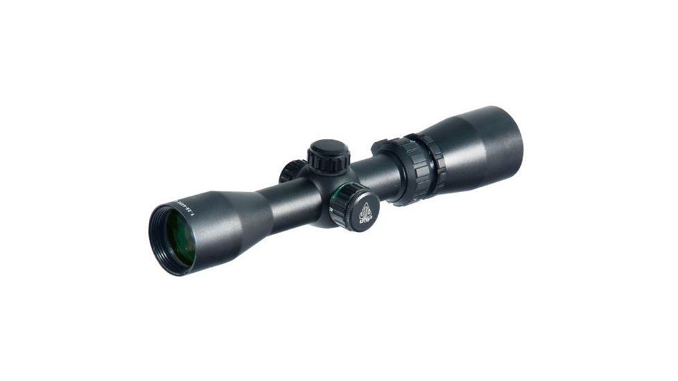 Leapers UTG 1.25-4X32 1in. Handgun Scope with Duplex Reticle, _x000D_ SCP-1254PRGW
