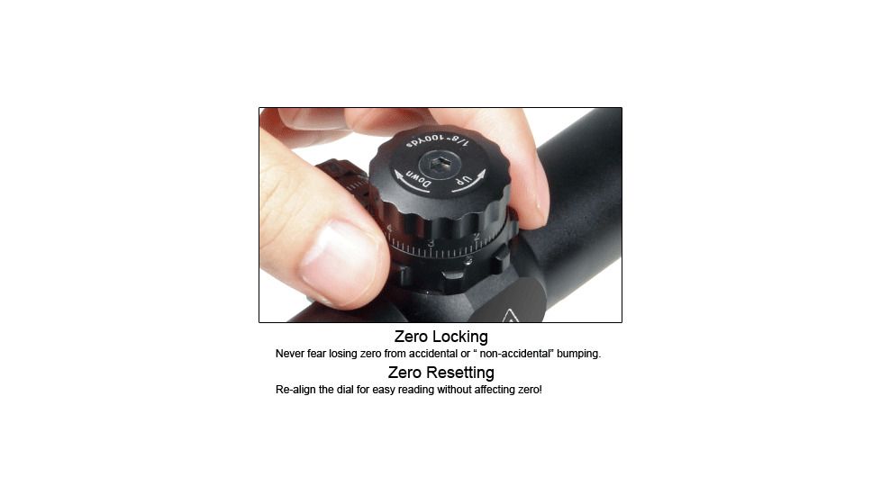 Leapers UTG 1" 4-16X40 AO True Hunter IE Scope w/ Zero Locking/Reset WE, Rings &amp; Lens Cover SCP-U4164AOIEW