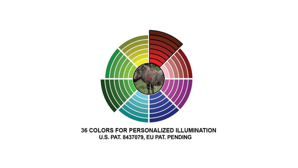 Leapers UTG 1-4X28 30mm Long Eye Relief Scope, 36-color Circle Dot, SCP3-14LIECDQ