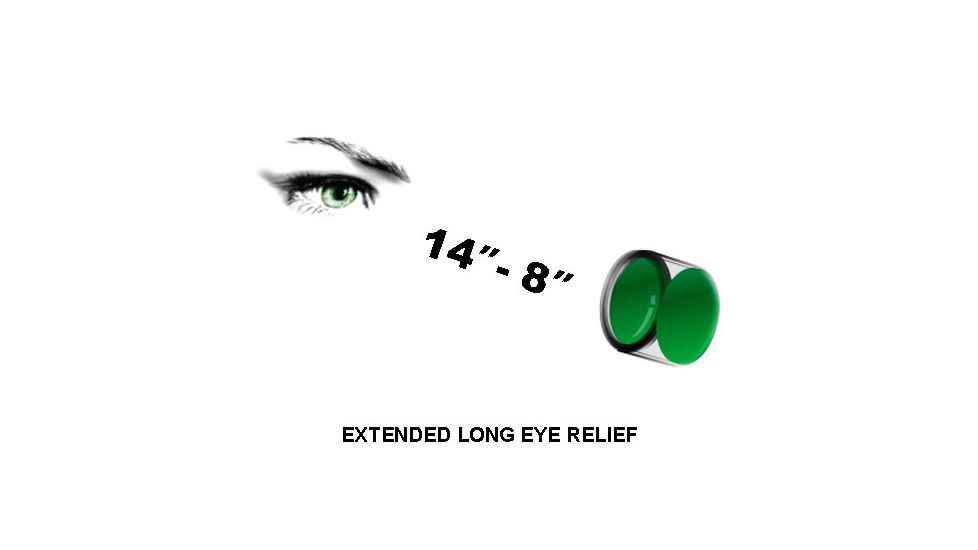 Leapers UTG 1-4X28 30mm Long Eye Relief Scope, 36-color Circle Dot, _x000D_ SCP3-14LIECDQ
