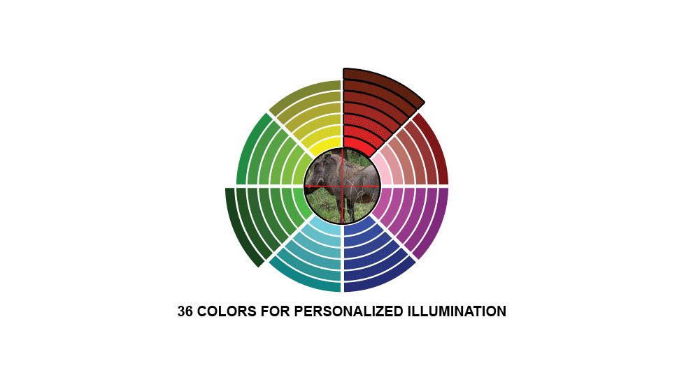 Leapers UTG 1.5-6x44 Illuminated 36-Color Rifle Scope, Glass-Etched Mil-Dot Reticle SCP3-UG156IEW