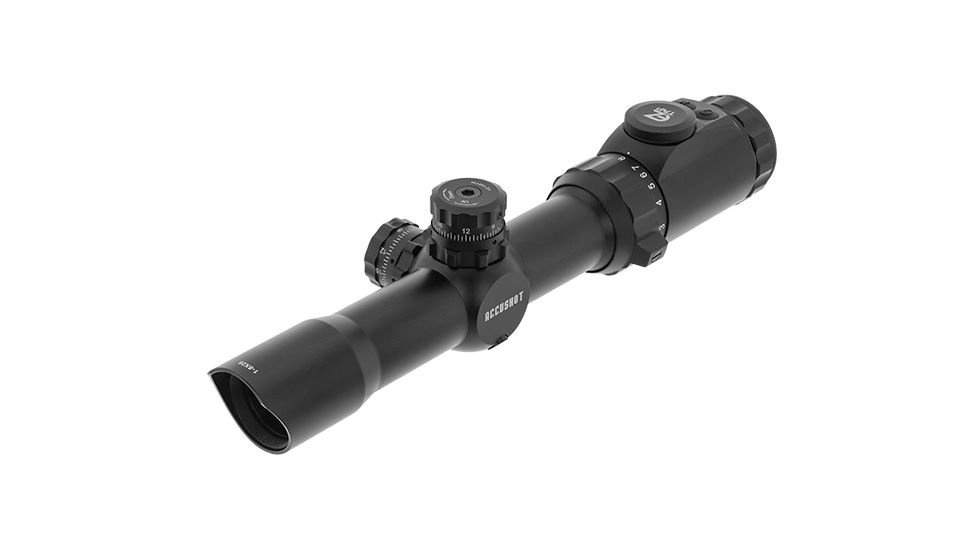 Leapers UTG MRC Rifle Scope, 1-8x28mm, 30mm Tube, Second Focal Plane, BG4 Reticle, Black, SCP3-18IEBG4