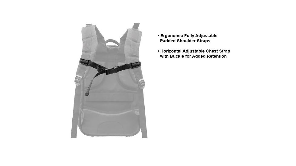 Leapers UTG 1-Day Situational Preparedness Back Pack,Black PVC-P124B