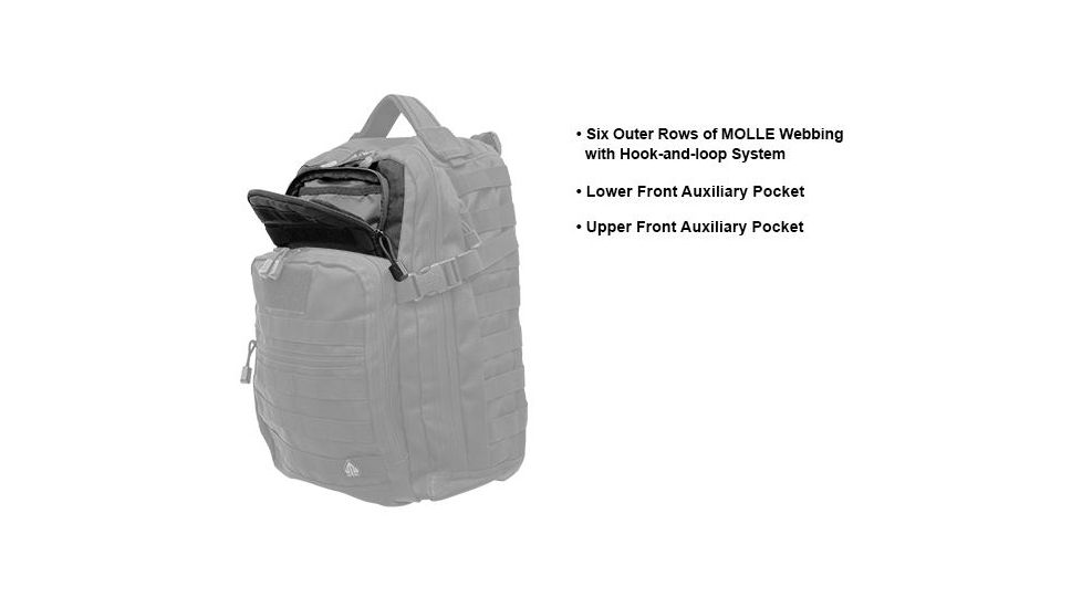 Leapers UTG 1-Day Situational Preparedness Back Pack,Black PVC-P124B