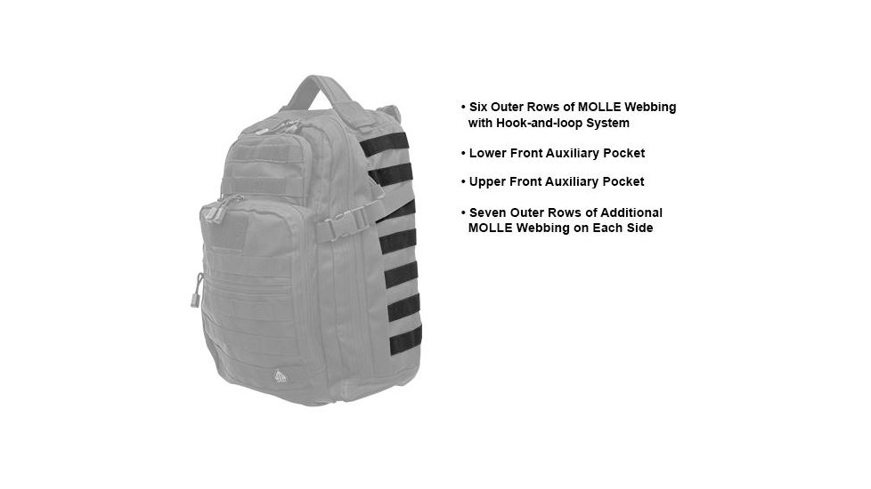 Leapers UTG 1-Day Situational Preparedness Back Pack,Black PVC-P124B