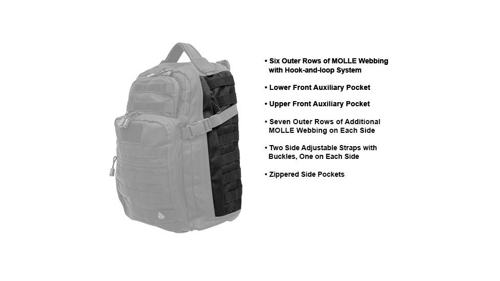 Leapers UTG 1-Day Situational Preparedness Back Pack,Black PVC-P124B