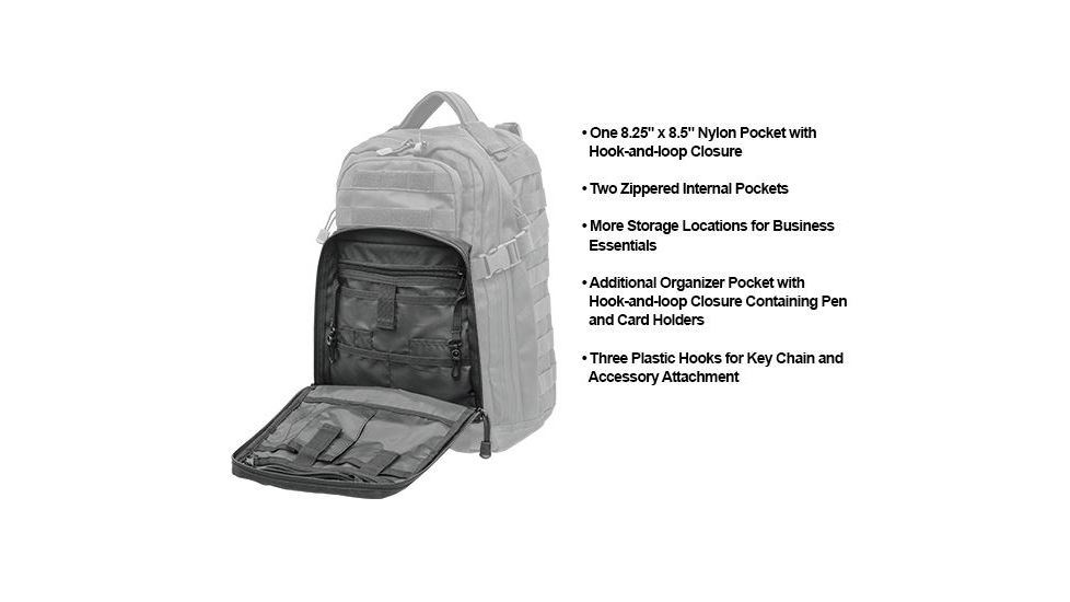 Leapers UTG 1-Day Situational Preparedness Back Pack,Black PVC-P124B