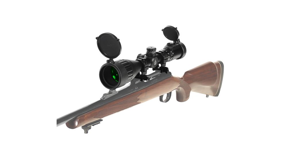 Leapers UTG 1 in. 3-9X50 AO True Hunter IE Scope with Zero Locking-Reset WE, Rings and Sunshade, x000D SCP-U395AOIEW