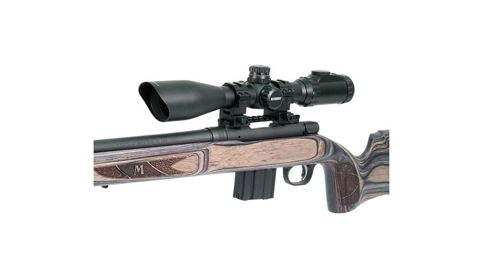 Leapers UTG 3-12X44 30mm Rifle Scope, AO, 36-Color Glass Mil-Dot, QD Rings, _x000D_ SCP3-UG312AOIEW