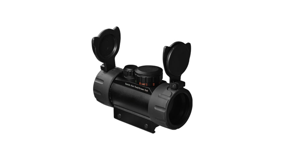 Leapers UTG 3.8in ITA Red/Green CQB Dot Sight with Integral Mount, Black, SCP-RD40RGW-A