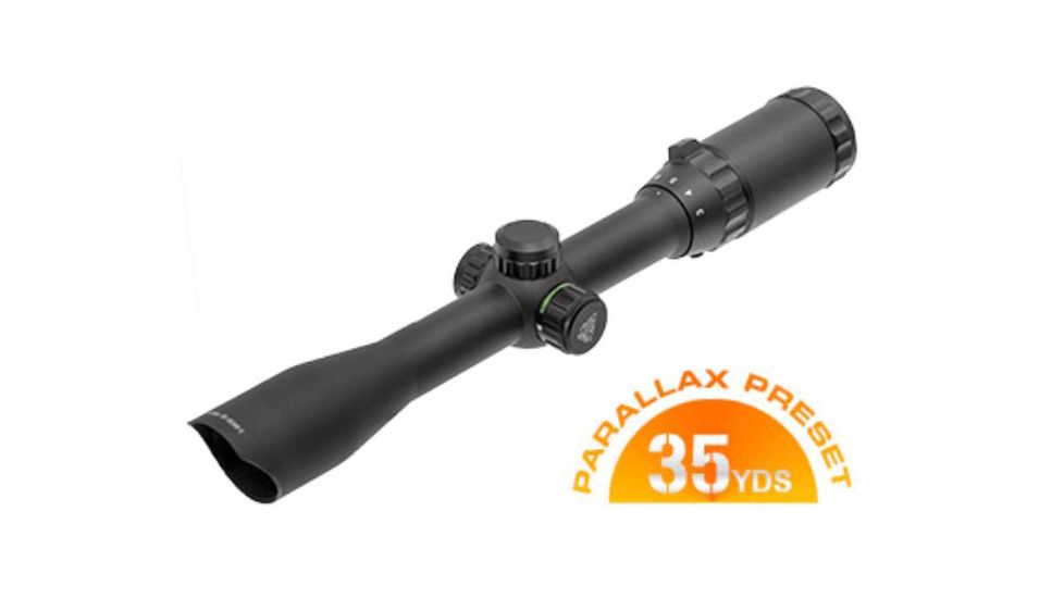 Leapers UTG 3-9X32 1in Hunter Rifle Scope, Mil-dot Reticle, Airgun Rings, Pre-Adj at 35Yds, _x000D_ SCP-U392RGD