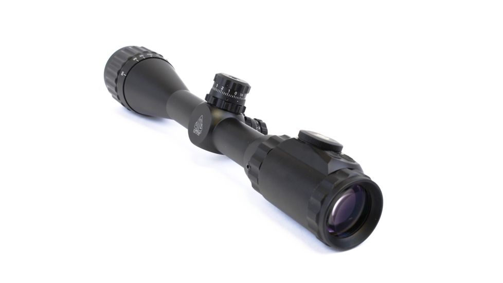 Leapers UTG 3-9x40 1in Hunter Scope,AO,36-color Mil-dot, Airgun Rings, SCP-U394AOIED