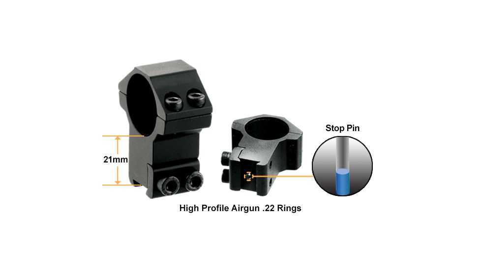 Leapers UTG 3-9x40 1in Hunter Scope,AO,36-color Mil-dot, Airgun Rings, _x000D_ SCP-U394AOIED