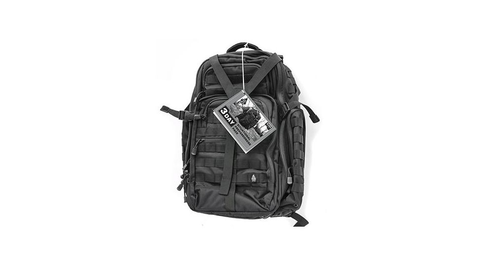 Leapers UTG 3-Day Situational Preparedness Back Pack,Black PVC-P372B