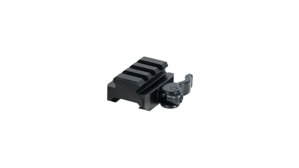 USED Leapers UTG 3-Slot QD Lever Mount Adaptor and Riser, Medium Profile, Black, MNT-RSQD403, EDEMO1