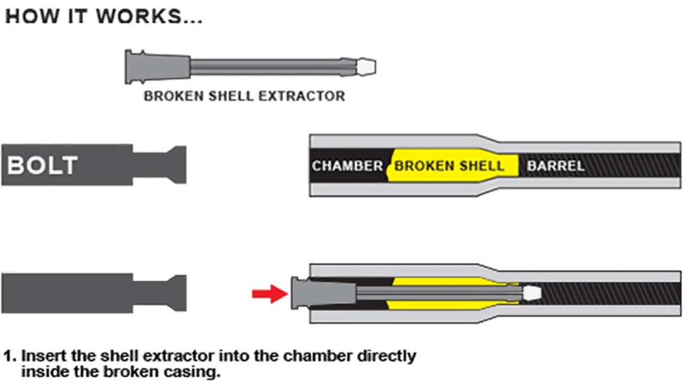 Leapers UTG .308/7.62x51mm Broken Shell Extractor, Black, TL-EX308