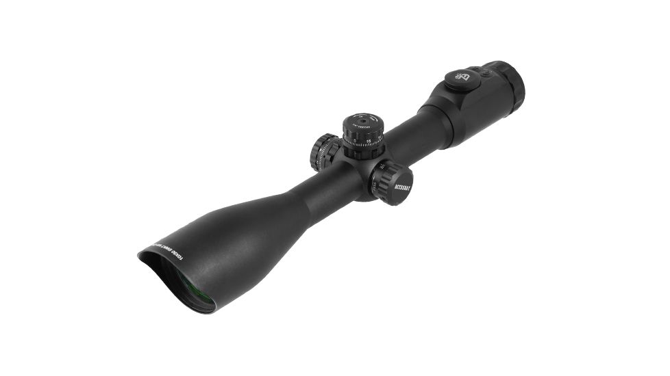 Leapers UTG 30mm 10X50 36 Color/IE Scope, SWAT AO, Etched Mil-dot, EZ-TAP, RG2W3224 Rings SCP3-UG105AOIEW
