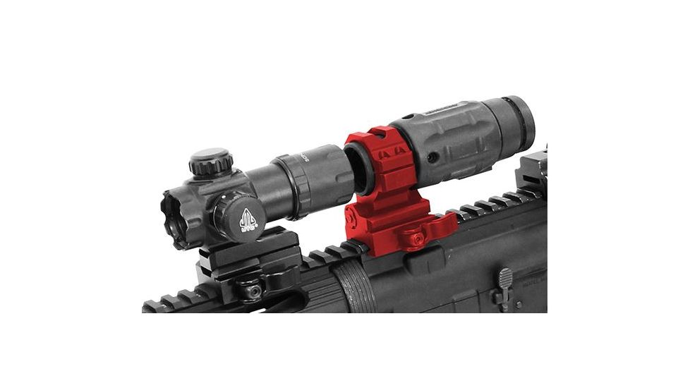 Leapers UTG 30mm Flip-to-Side, Picatinny/Weaver QD Ring Mount, _x000D_ RG-MF30QS