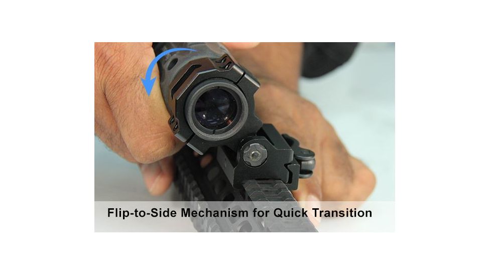 Leapers UTG 30mm Flip-to-Side, Picatinny/Weaver QD Ring Mount, _x000D_ RG-MF30QS