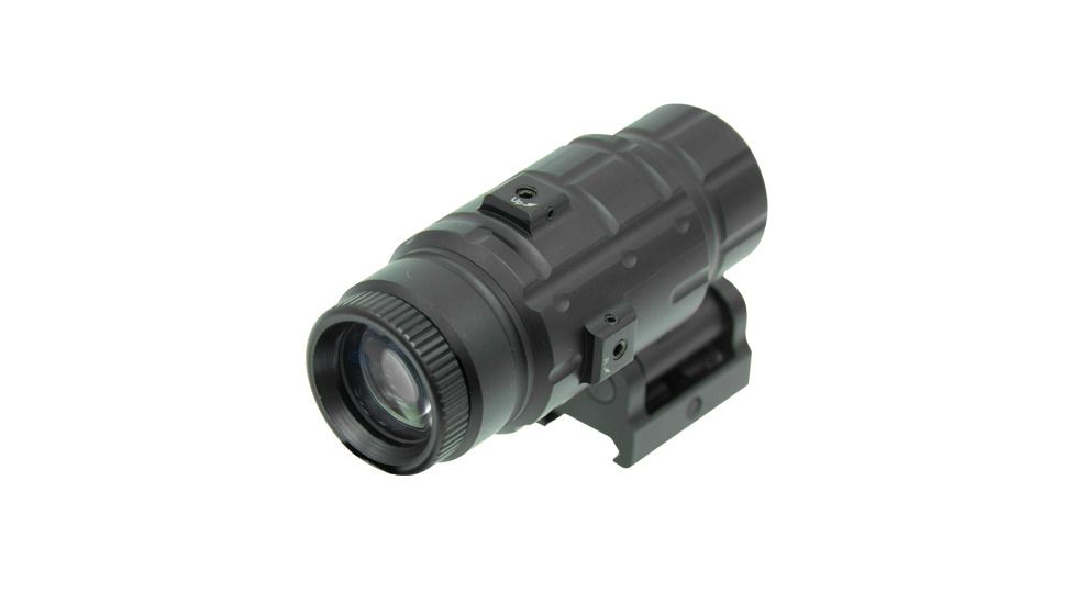 Leapers UTG 3X Magnifier with Flip-to-side QD Mount, W/E Adjustable, SCP-MF3WEQS