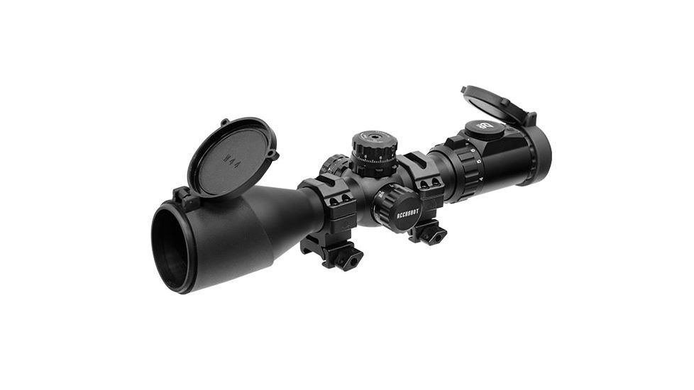 Leapers UTG 4-16x44 30mm Compact AO Rifle Scope,Black,36-color Glass Mil-dot Reticle SCP3-UGM416AOIEW