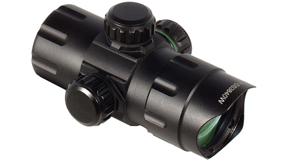 Leapers UTG 4.2in ITA Red/Green CQB Dot w/ QD Mount, Riser Adaptor, 4 MOA Dot Reticle, Black, SCP-DS3840W