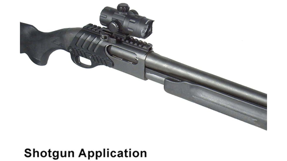 Leapers UTG 4.2in ITA Red/Green CQB Dot w/ QD Mount, Riser Adaptor, 4 MOA Dot Reticle, Black, SCP-DS3840W